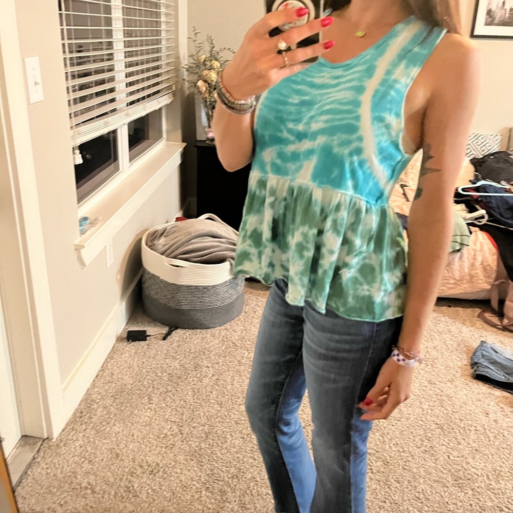 Free people tie dye tank small